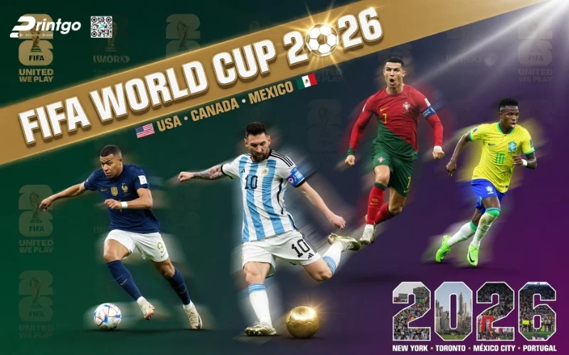 Bộ sưu tập banner World Cup 2026 hình ảnh cầu thủ