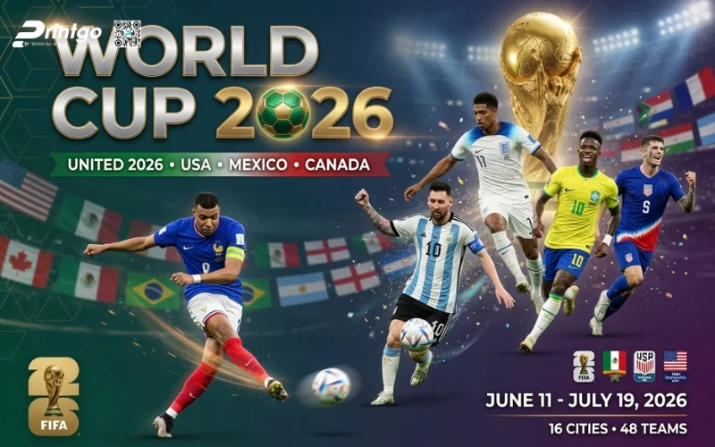 Bộ sưu tập banner World Cup 2026 hình ảnh cầu thủ
