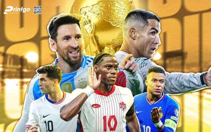 Bộ sưu tập banner World Cup 2026 hình ảnh cầu thủ