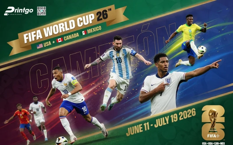 Bộ sưu tập banner World Cup 2026 hình ảnh cầu thủ