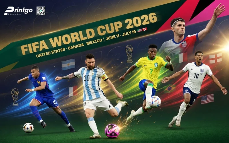 Bộ sưu tập banner World Cup 2026 hình ảnh cầu thủ