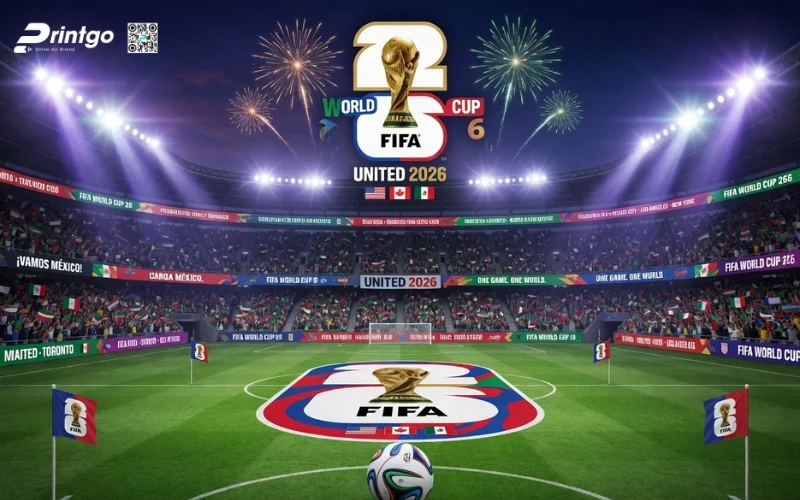 Bộ sưu tập banner World Cup 2026 hình ảnh sân bóng