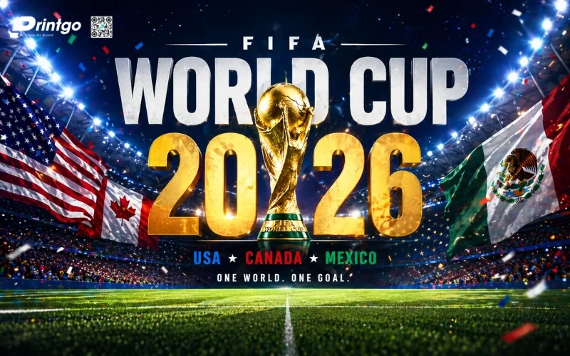 Bộ sưu tập banner World Cup 2026 hình ảnh sân bóng