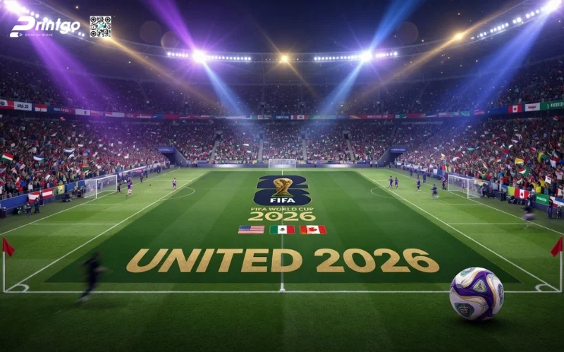 Bộ sưu tập banner World Cup 2026 hình ảnh sân bóng