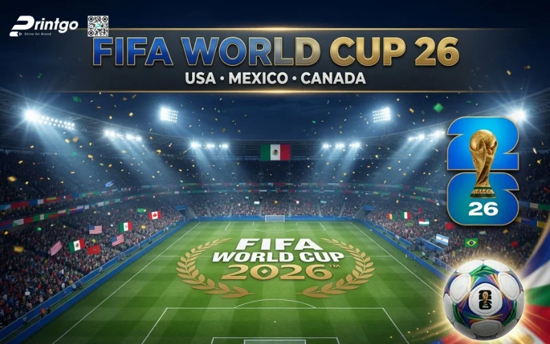 Bộ sưu tập banner World Cup 2026 hình ảnh sân bóng