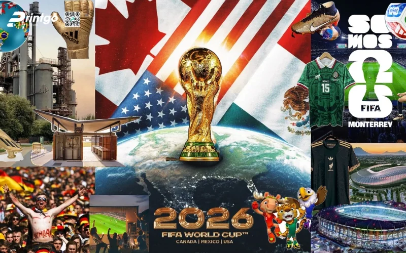 Bộ sưu tập banner World Cup 2026 hình ảnh sân bóng