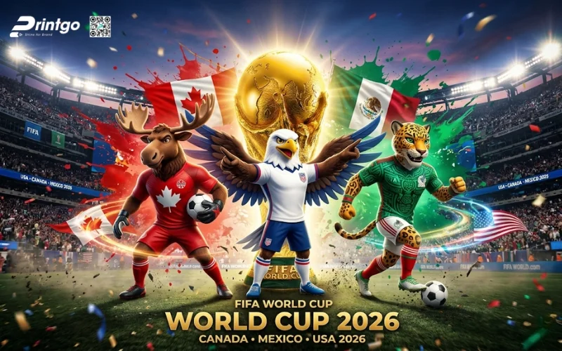 Bộ sưu tập banner World Cup 2026 biểu tượng linh vật