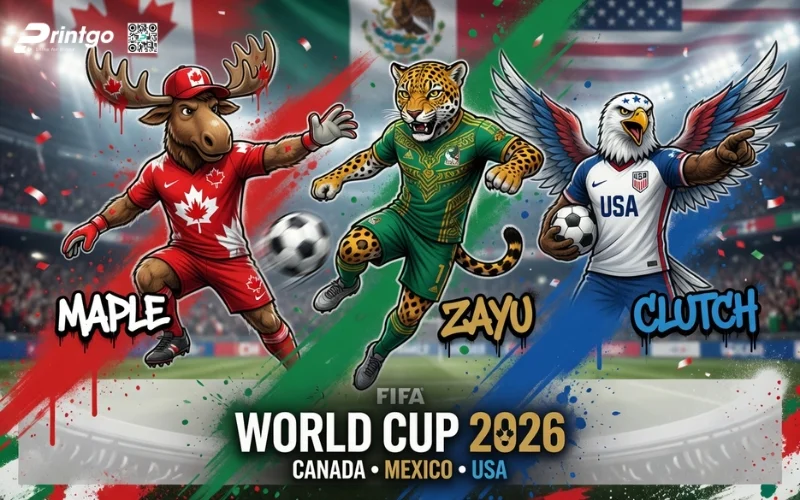 Bộ sưu tập banner World Cup 2026 biểu tượng linh vật