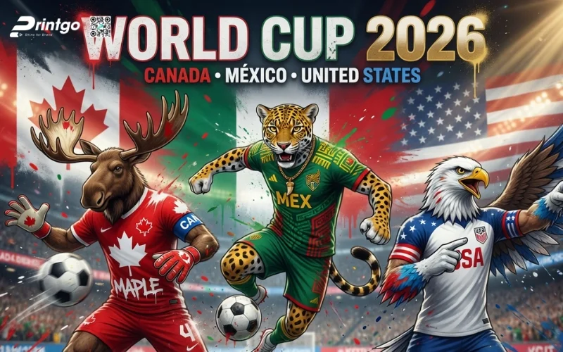 Bộ sưu tập banner World Cup 2026 biểu tượng linh vật
