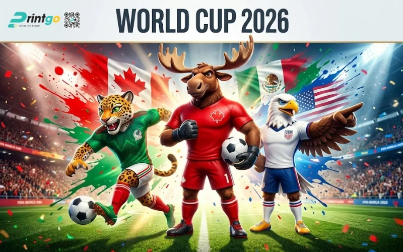 Bộ sưu tập banner World Cup 2026 biểu tượng linh vật