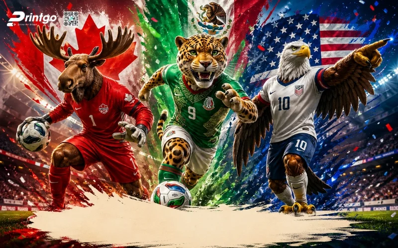 Bộ sưu tập banner World Cup 2026 biểu tượng linh vật