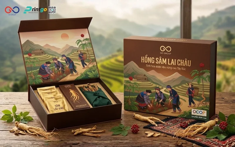 Đề xuất giải pháp thiết kế bao bì hồng sâm Lai Châu OCOP thúc đẩy doanh số