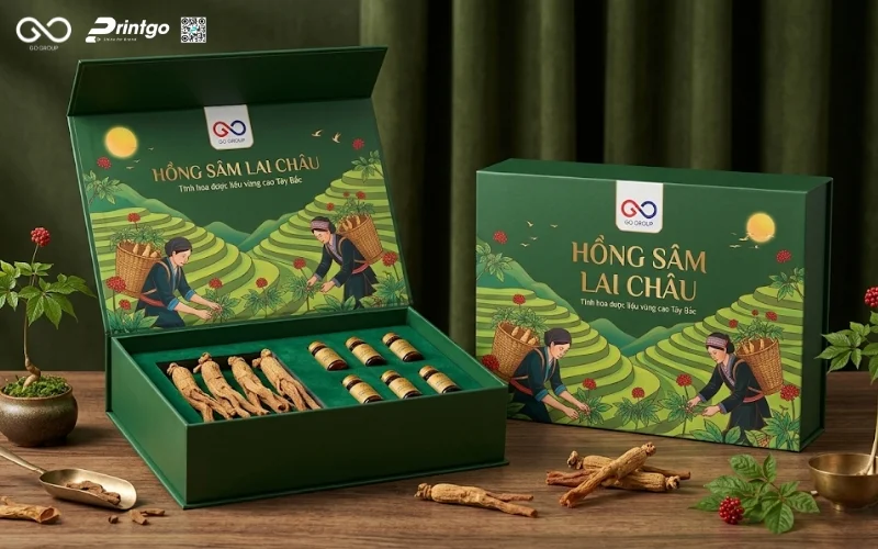 Đề xuất giải pháp thiết kế bao bì hồng sâm Lai Châu OCOP thúc đẩy doanh số