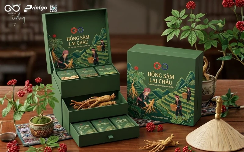 Đề xuất giải pháp thiết kế bao bì hồng sâm Lai Châu OCOP thúc đẩy doanh số