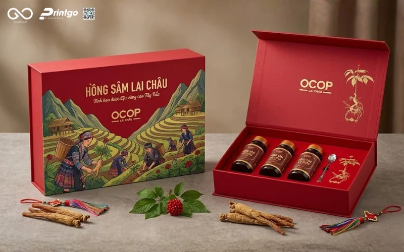 Đề xuất giải pháp thiết kế bao bì hồng sâm Lai Châu OCOP thúc đẩy doanh số