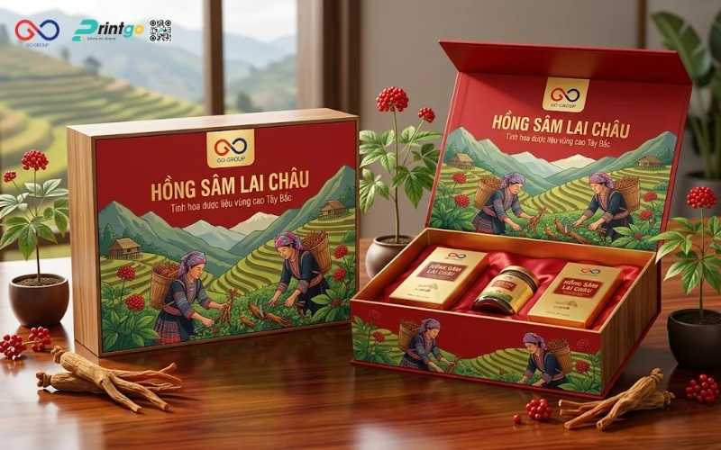 Đề xuất giải pháp thiết kế bao bì hồng sâm Lai Châu OCOP thúc đẩy doanh số