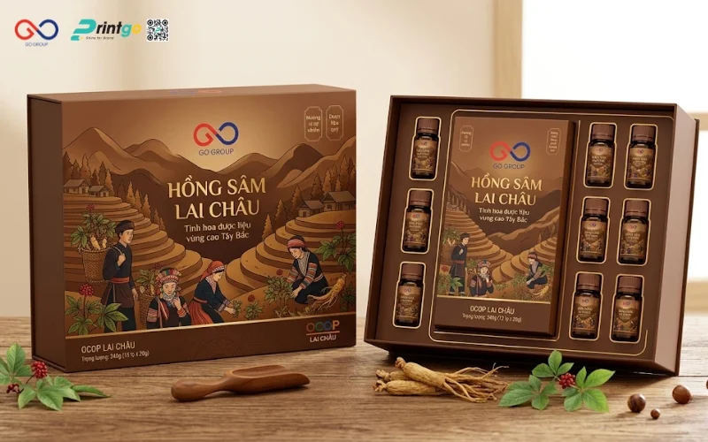 Đề xuất giải pháp thiết kế bao bì hồng sâm Lai Châu OCOP thúc đẩy doanh số