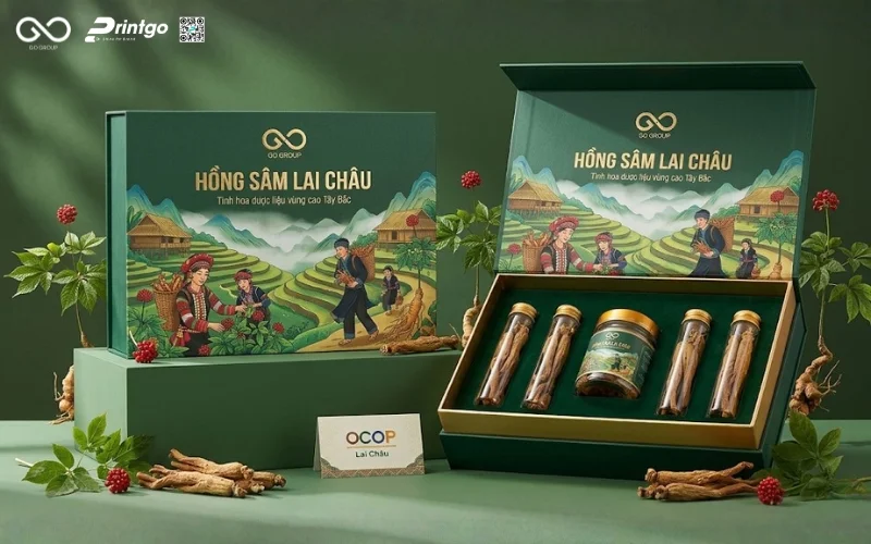 Đề xuất giải pháp thiết kế bao bì hồng sâm Lai Châu OCOP thúc đẩy doanh số