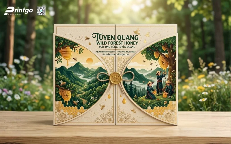 Mẫu bao bì trà & bao bì mật ong Tuyên Quang