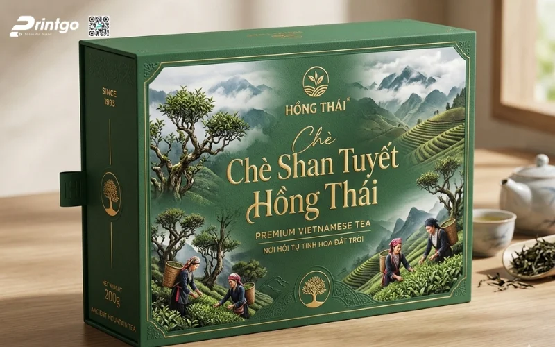 Mẫu bao bì trà & bao bì mật ong Tuyên Quang