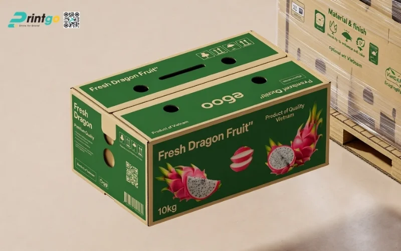 Mẫu thùng carton đựng thanh long 9kg