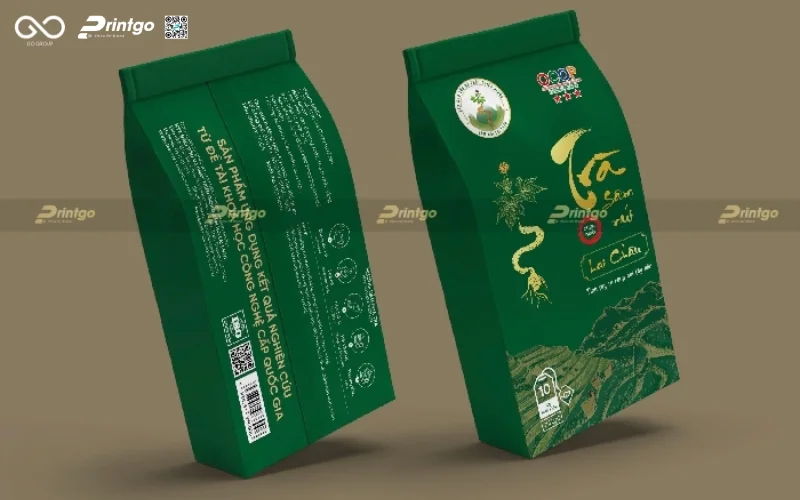 Tái định vị bao bì nhân sâm Lai Châu