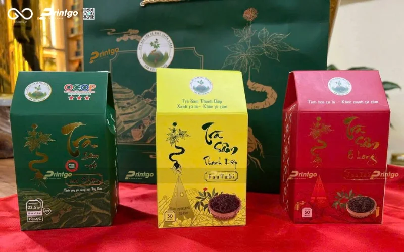 Thiết kế và in ấn bao bì sâm Lai Châu