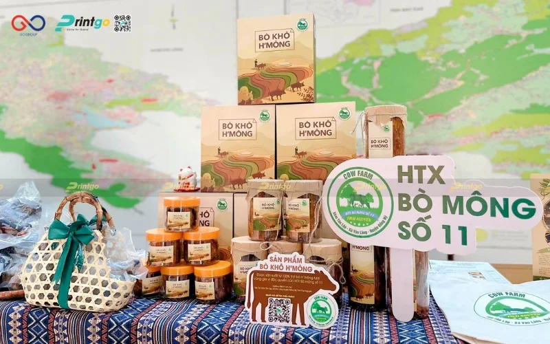 Đổi mới bao bì bò khô H’Mông chuẩn OCOP