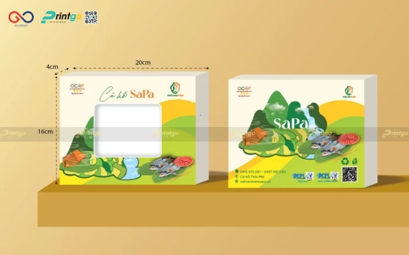 Casestudy - Printgo thiết kế bao bì ruốc cá hồi sapa Thức Mai Food