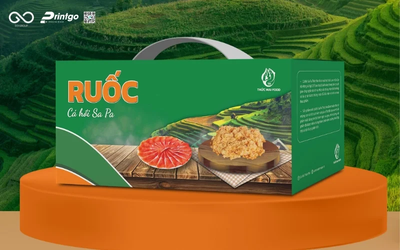 Casestudy - Printgo thiết kế bao bì ruốc cá hồi sapa Thức Mai Food