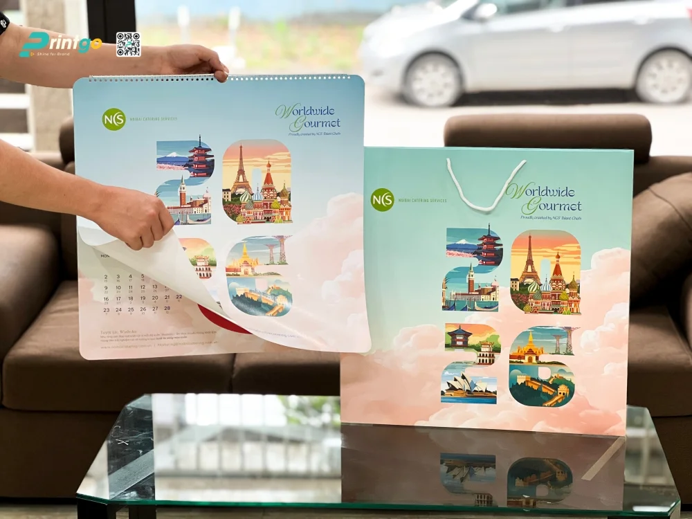 Lịch treo tường NCS với kích thước đặc biệt