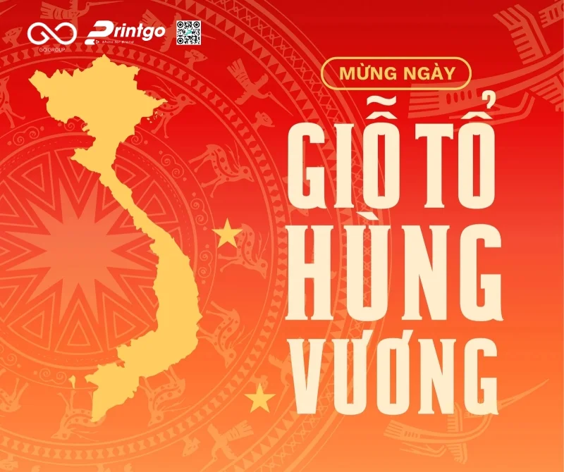 Kích thước Giỗ Tổ Hùng Vương banner cho in ấn sự kiện