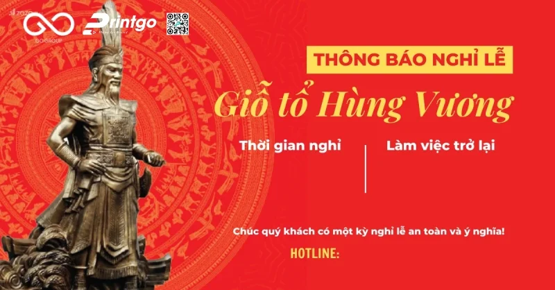 Giỗ Tổ Hùng Vương banner cho fanpage và mạng xã hội thiết kế chuyên nghiệp