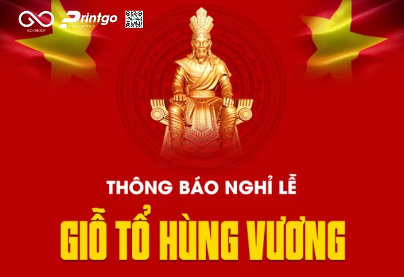 Giỗ Tổ Hùng Vương banner cho fanpage và mạng xã hội thu hút khách hàng