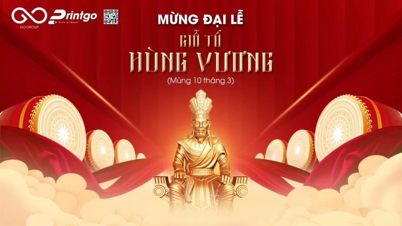 Giỗ Tổ Hùng Vương banner - Tải ngay 50+ mẫu đẹp mới nhất 2026