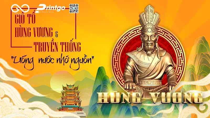 Giỗ Tổ Hùng Vương banner cho doanh nghiệp đặc biệt