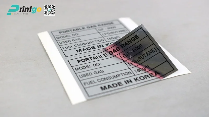 Mẫu tem decal bạc giá tốt