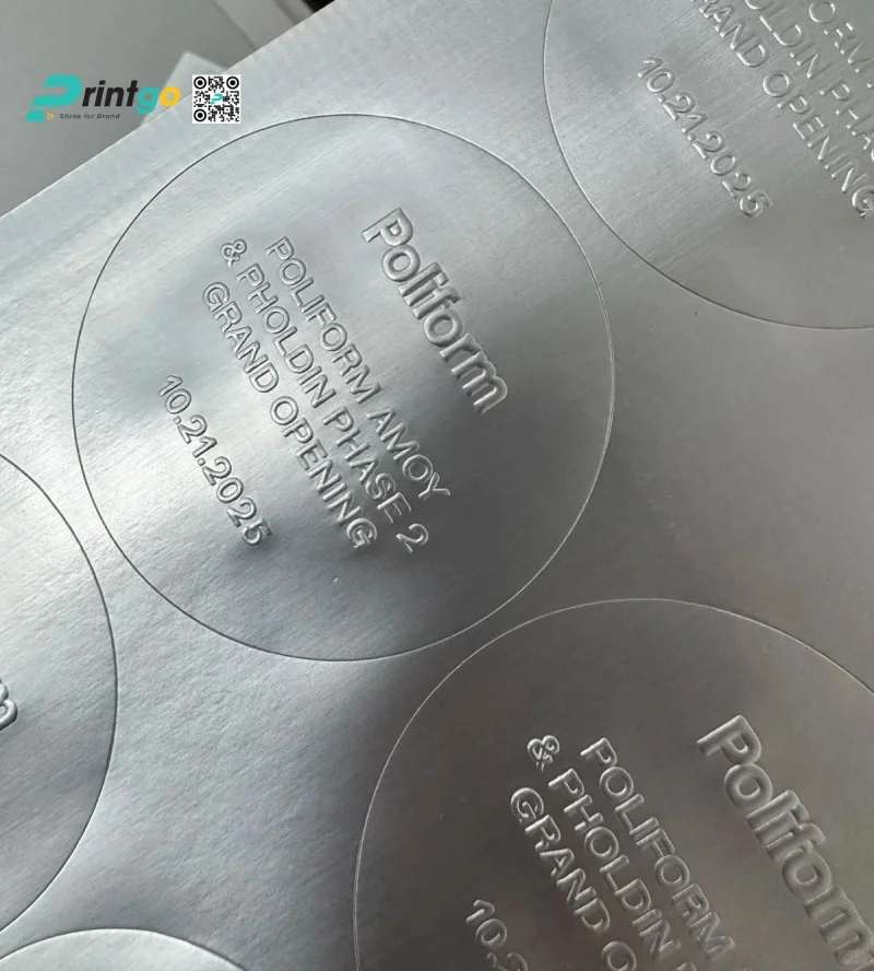 Mẫu tem decal bạc đặc biệt