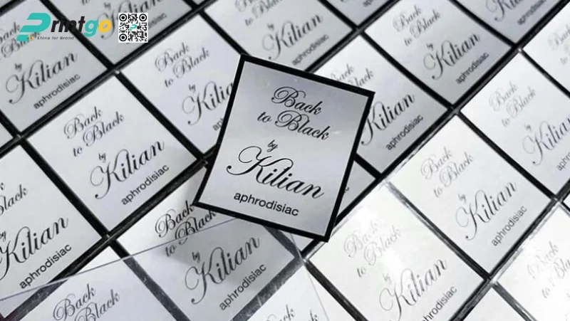 Mẫu tem decal bạc chỉn chu trong từng chi tiết