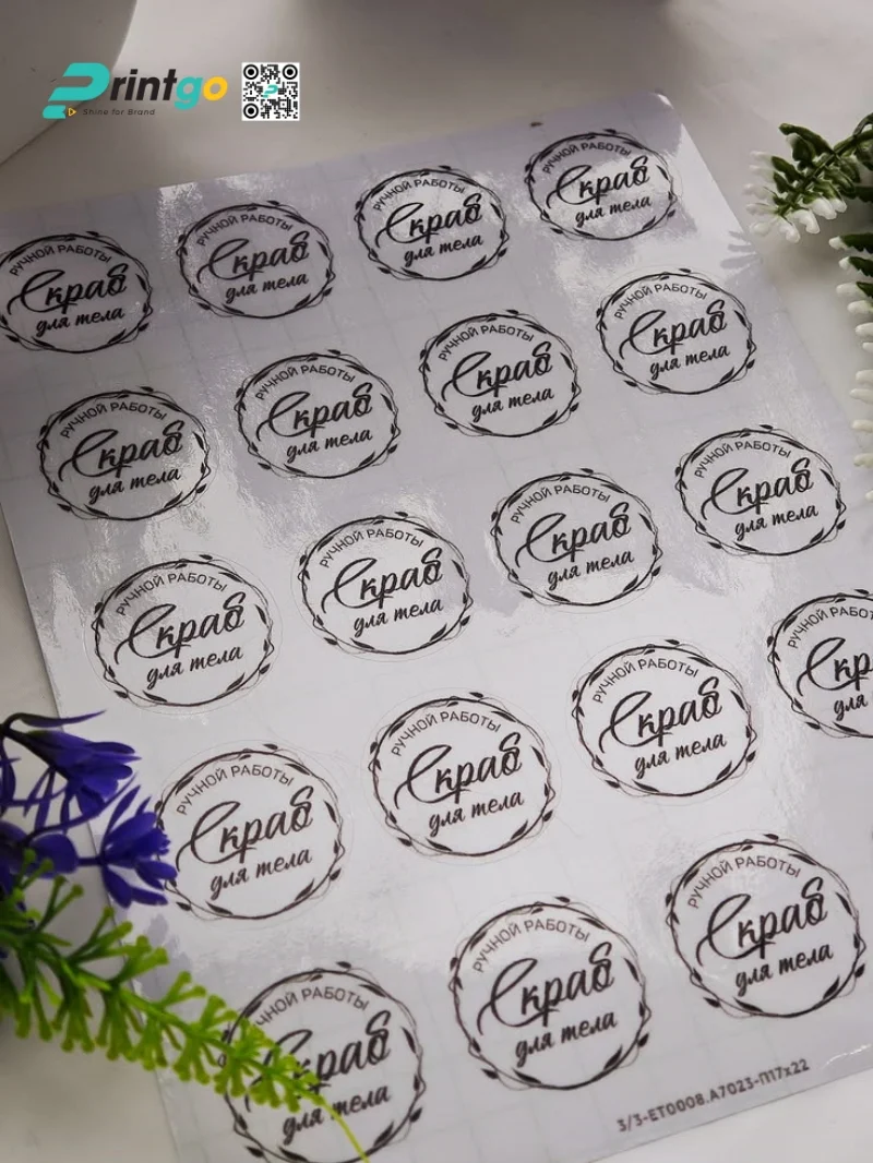 Tem decal nhựa trong chống xước