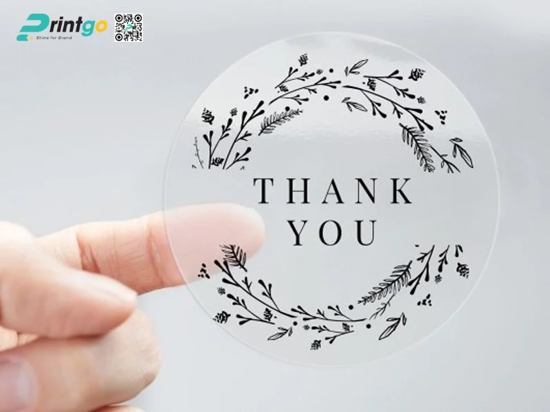 Tem decal nhựa trong chuyên nghiệp