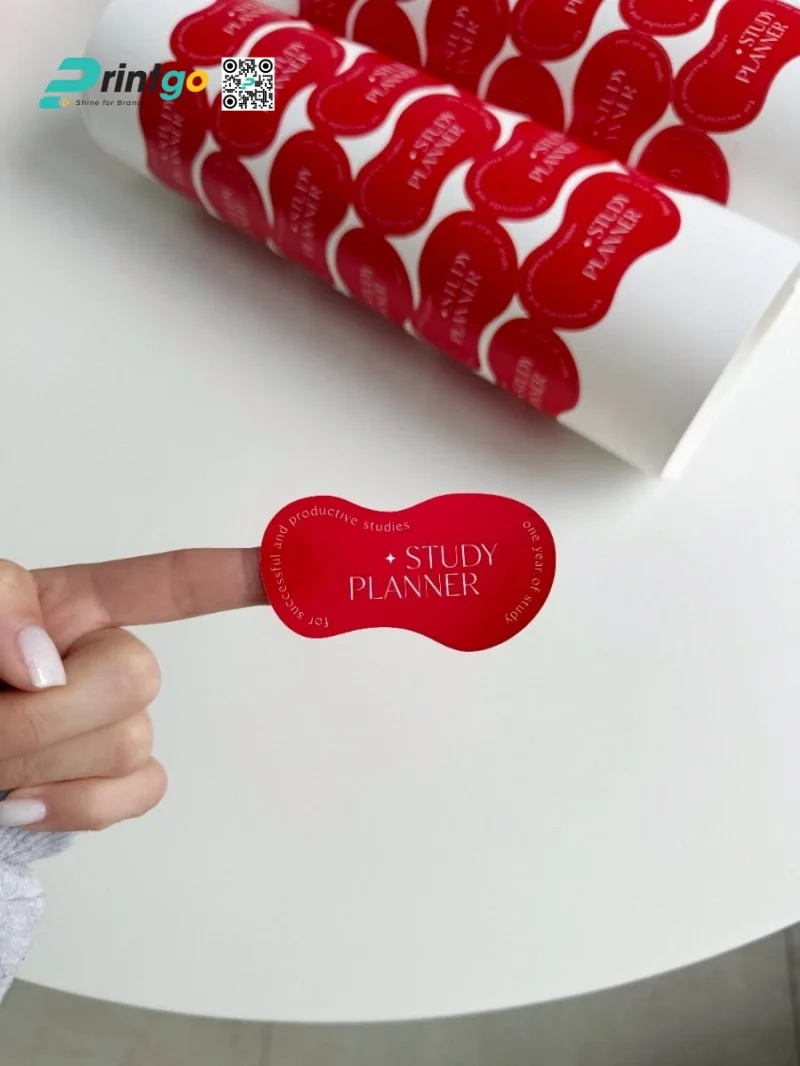 Tem decal nhựa trắng sữa chỉn chu