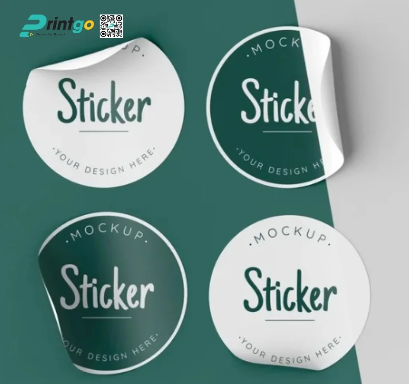 Tem decal nhựa trắng sữa tiện lợi