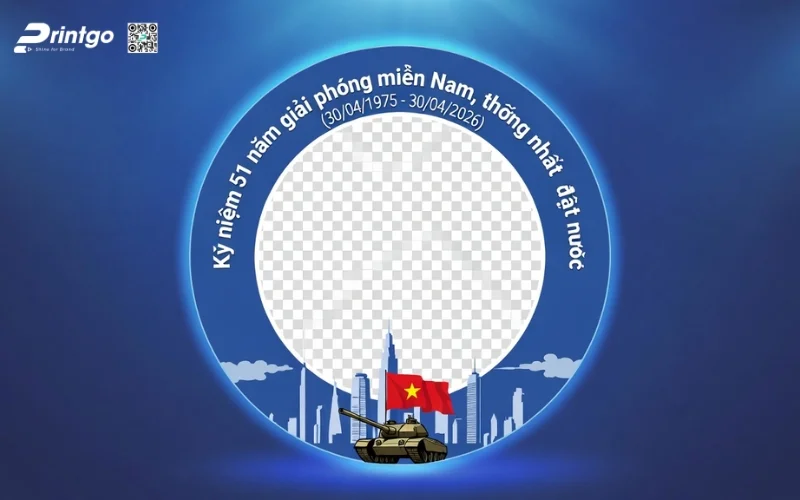 Khung avatar giải phóng miền Nam dành cho doanh nghiệp, team, tổ chức