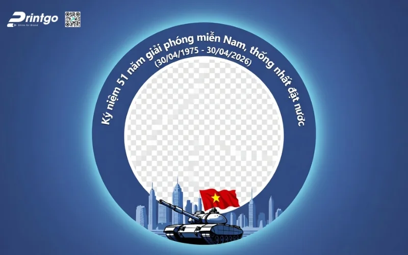 Khung avatar giải phóng miền Nam dành cho doanh nghiệp, team, tổ chức