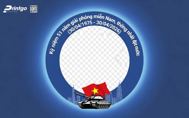 Khung avatar giải phóng miền Nam dành cho doanh nghiệp, team, tổ chức