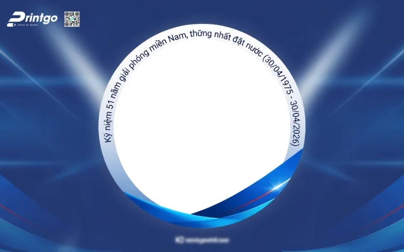Khung avatar giải phóng miền Nam dành cho doanh nghiệp, team, tổ chức