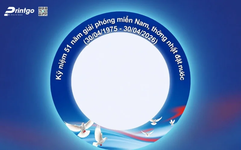Khung avatar giải phóng miền Nam dành cho doanh nghiệp, team, tổ chức