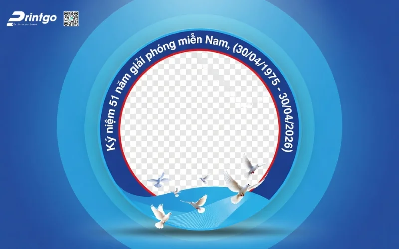 Khung avatar giải phóng miền Nam dành cho doanh nghiệp, team, tổ chức