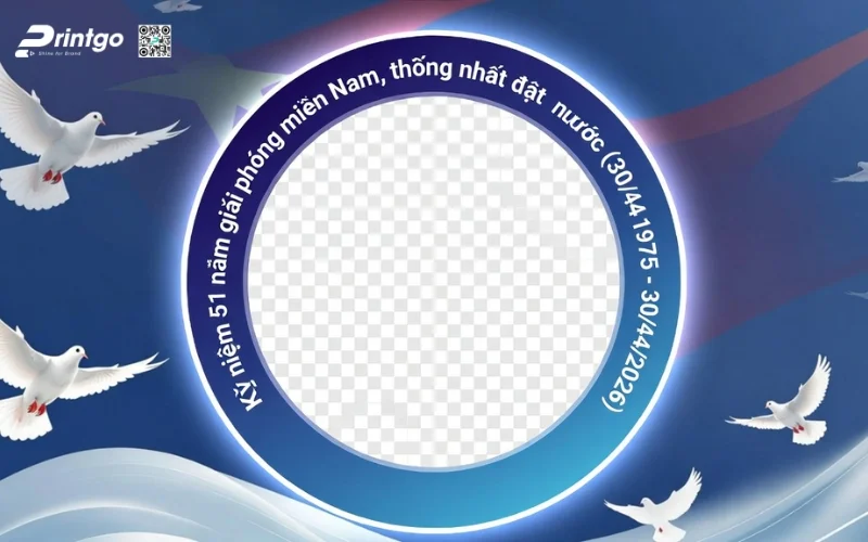 Khung avatar giải phóng miền Nam dành cho doanh nghiệp, team, tổ chức